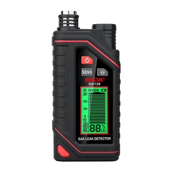 Wiederaufladbarer Erdgasdetektor mit ausziehbarer Sonde