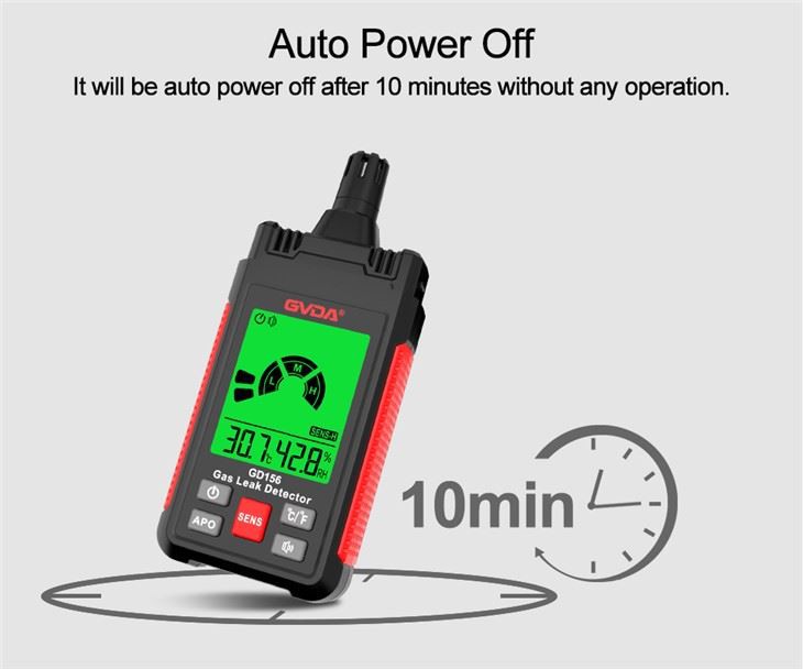 Portable Flammable Gas Leak Tester Alarm