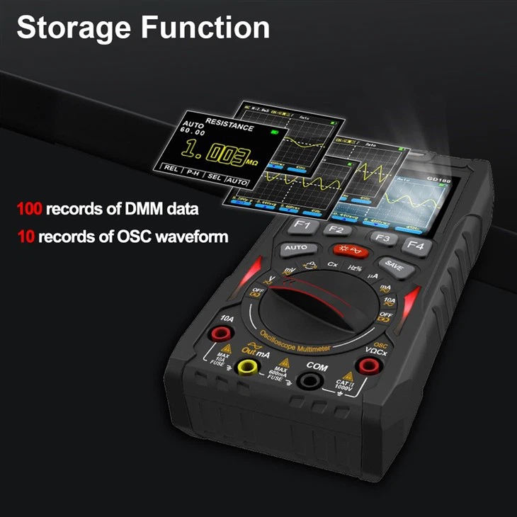 3 in 1 Digital Oscilloscope Multimeter Signal Gernator
