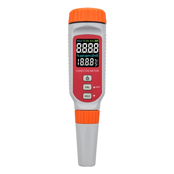 Wiederaufladbares 3-in-1-Leitfähigkeits-TDS-Temperaturmessgerät