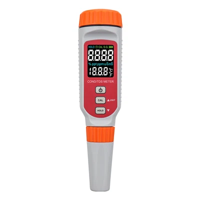Wiederaufladbares 3-in-1-Leitfähigkeits-TDS-Temperaturmessgerät