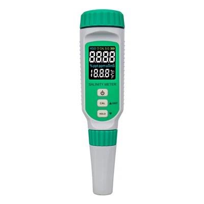 Wiederaufladbares digitales Farb-LCD-Salinitätsmessgerät